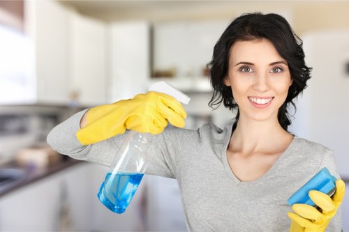 Shared hallway and stairwell cleaning in a North London block of flats