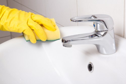 Cleaners preparing a Finsbury Park home for move-in