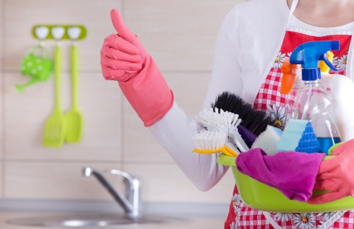 Carpet cleaning equipment inside a Finsbury Park property