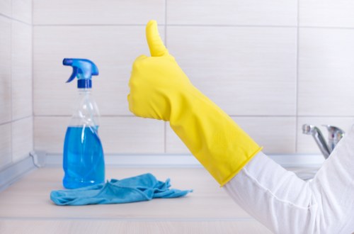 Cleaning tile and stone flooring in a North London property