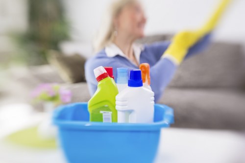 Detailed upholstery cleaning for a well-used sofa in North London