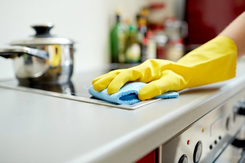 Maintenance cleaning for hard floors in a shared Finsbury Park building