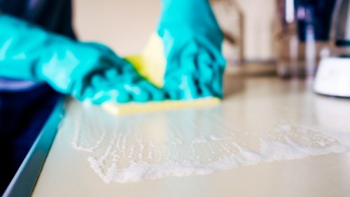 Sustainable carpet cleaning operations with recycling and low-emission transport