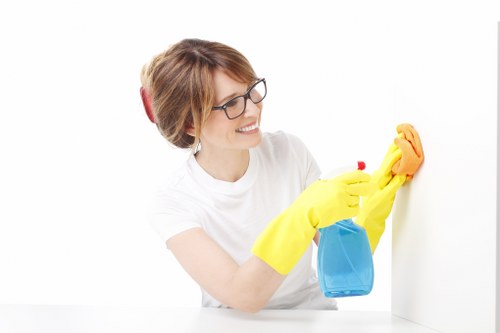 Careful stain removal process for upholstery in a residential property